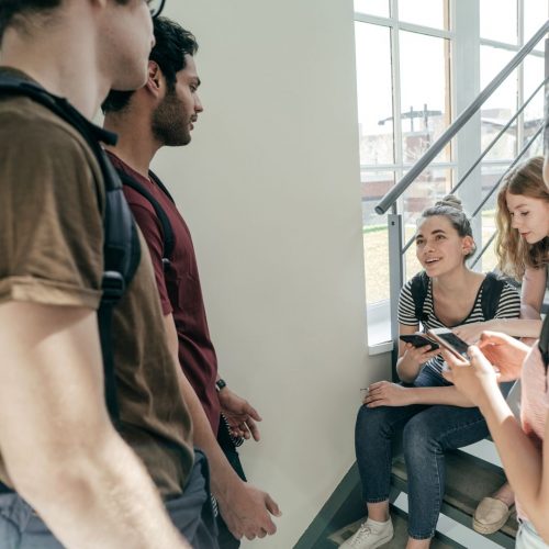 students deciding about local scholarships