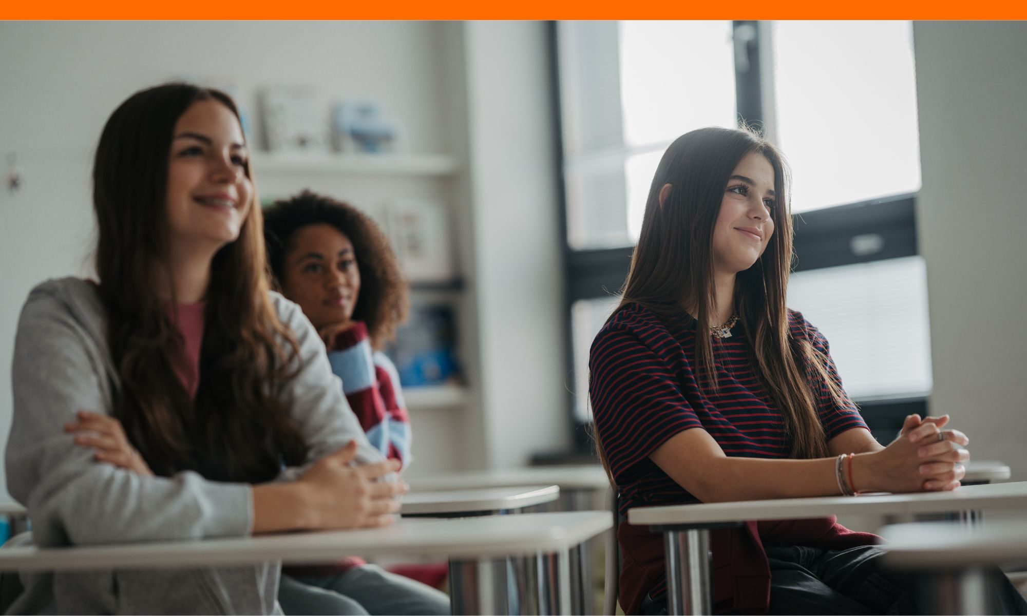Students participating in classroom discussion