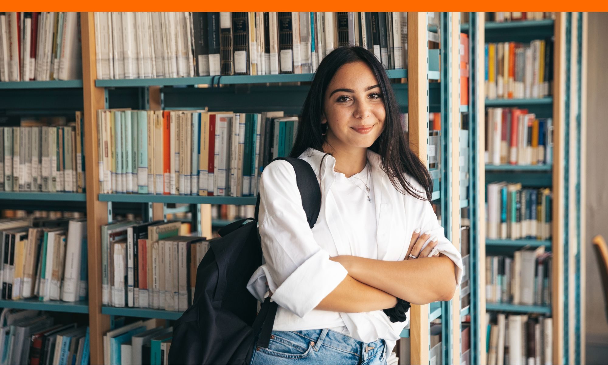 Teen girl with a backpack just applied to Ohio scholarships